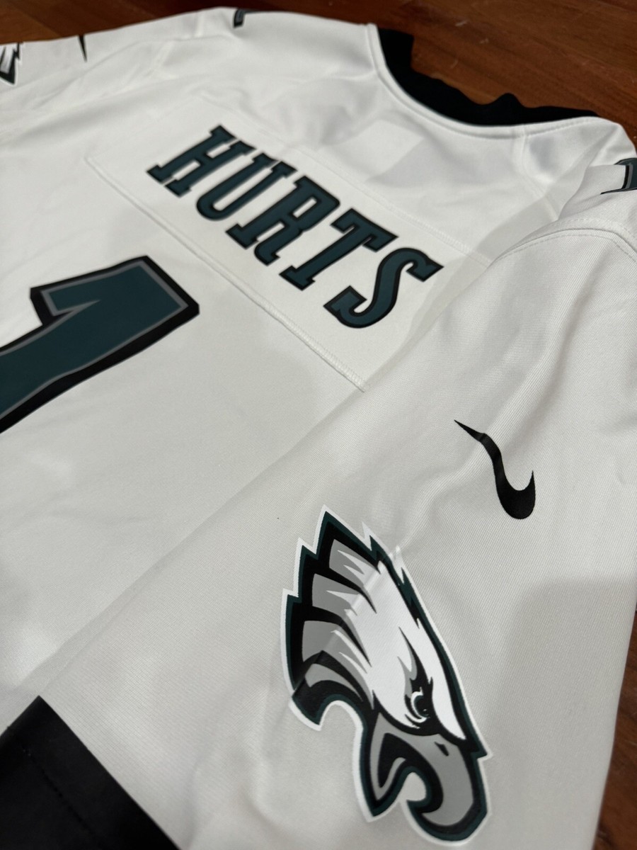 Nike Jalen Hurts Philadelphia Eagles Super Bowl Jersey White Size