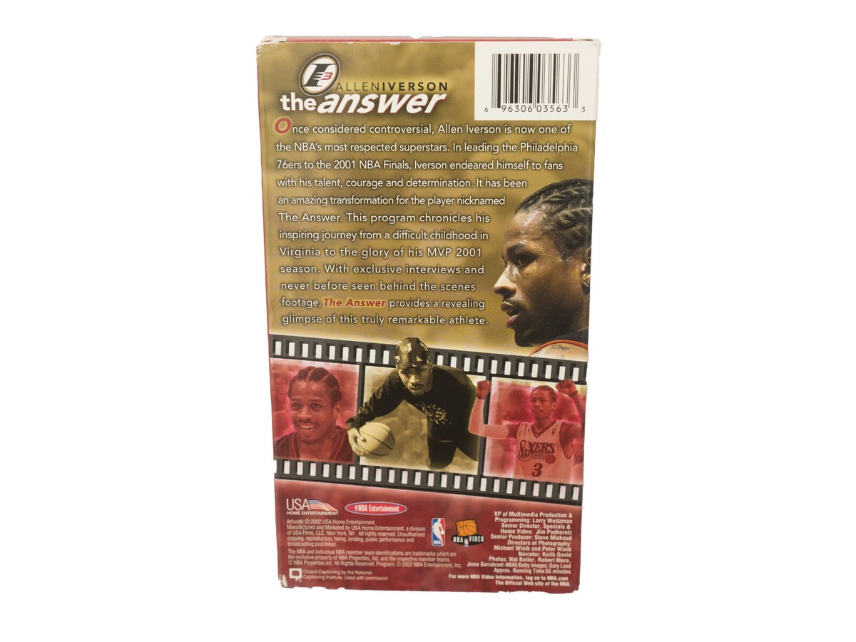 THE ANSWER A.アイバーソンのセット THE ANSWER A.アイバーソンのセット Allen Iverson VHS The