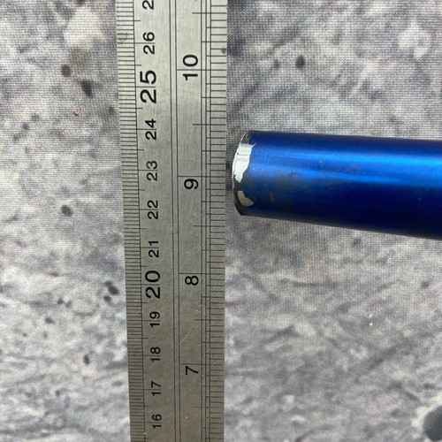 BMX Handlebar Blue VBar V-Bar Old School BMX Race OG 70s Box 23 Unknurled - Picture 4 of 17