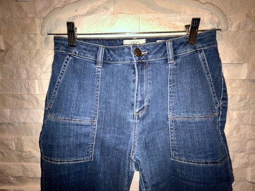 EUC LOGO by LORI GOLDSTEIN Boyfriend Cropped 4-Pocket Denim Jeans 6 - Picture 11 of 12