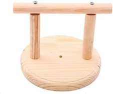 Natural Wood Bird Perch Stand,Playground, Bird Play Gym Toys 6.2 in x 4.7 in 