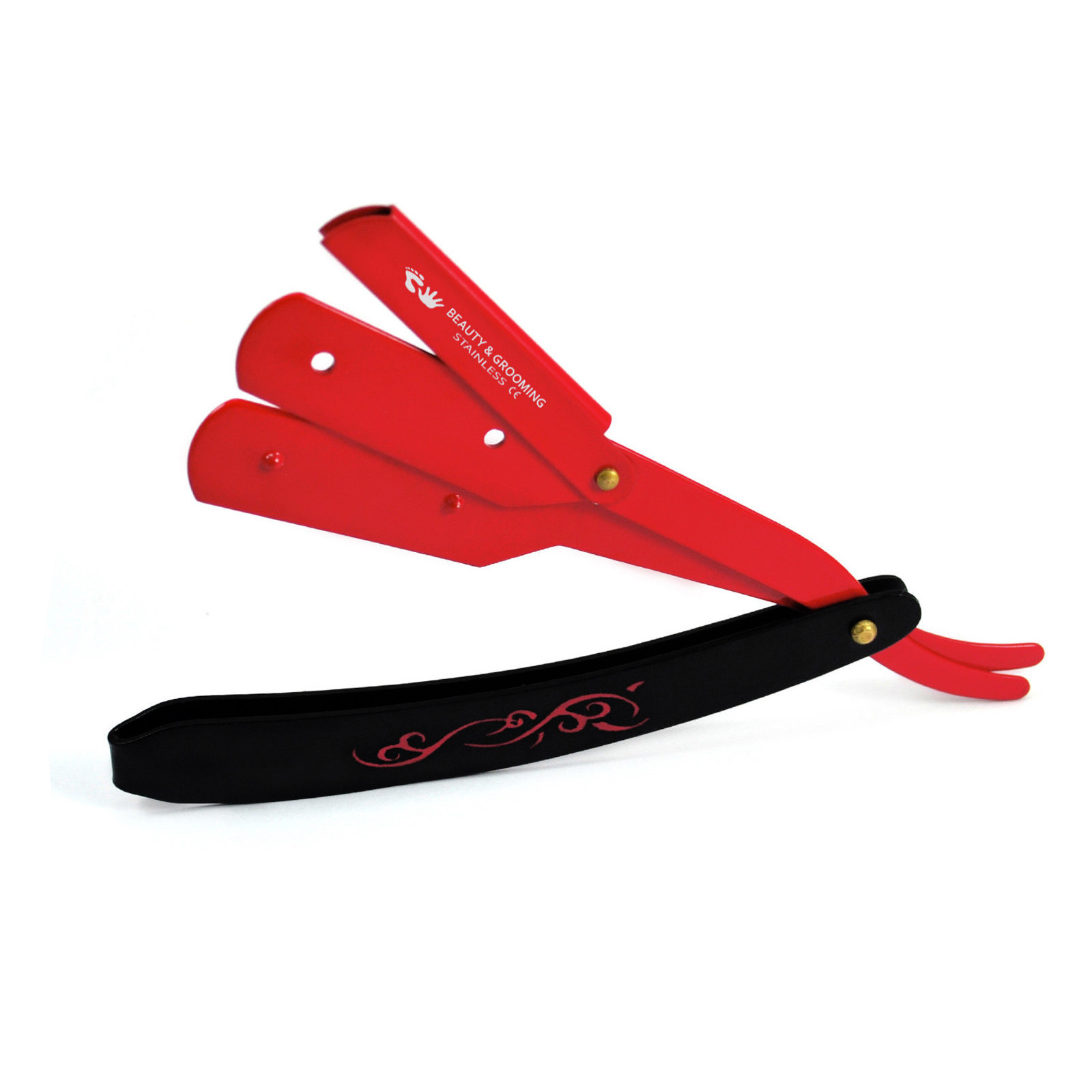 Professional Straight Edge Stainless Steel Shaving Folding Tool