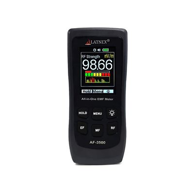LATNEX AF-3500 EMF Meter RF Detector and Reader with Calibration Certificate ...