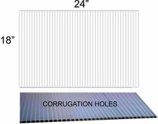 25pc White Blank 18" x 24" Coroplast corrugated plastic yard sign