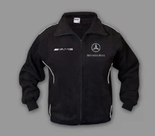 New Man Mercedes AMG Racing Motor Sport Fleece Jacket Apparel Embroidered