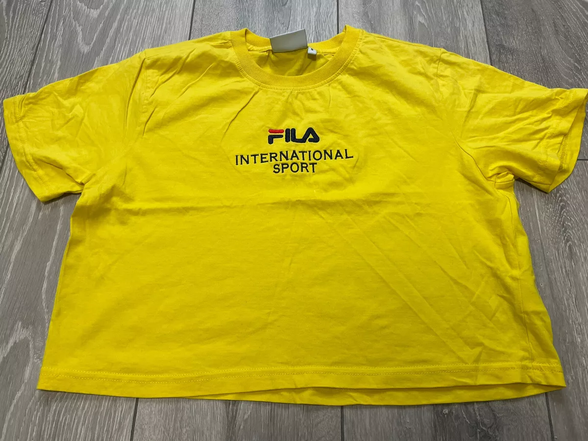 Fila crop top top yellow