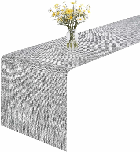 GIVERARE Table Runner, 12X53In Heat-Resistant Woven Vinyl Long Tabletop, Non-Sli - Picture 8 of 12
