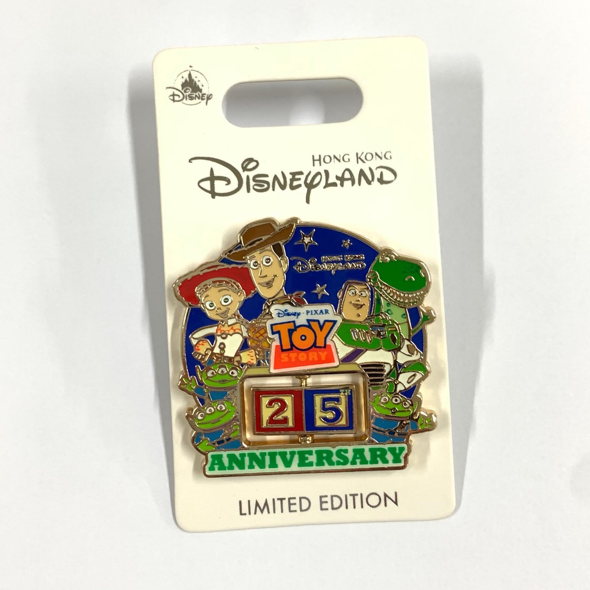 トイストーリー 25周年 ピンバッジ 輸入品 新品 額入りTOY STORY 2020 HKDL Hong Kong Toy Story 25th Anniversary Disney Pin
