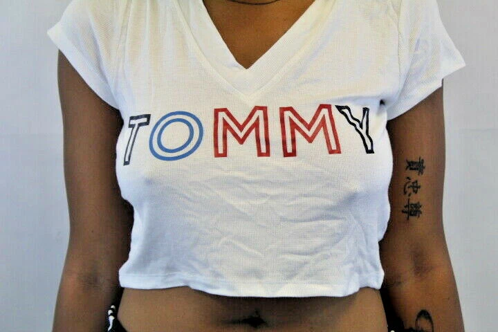 Tommy hilfiger top crop top ebay