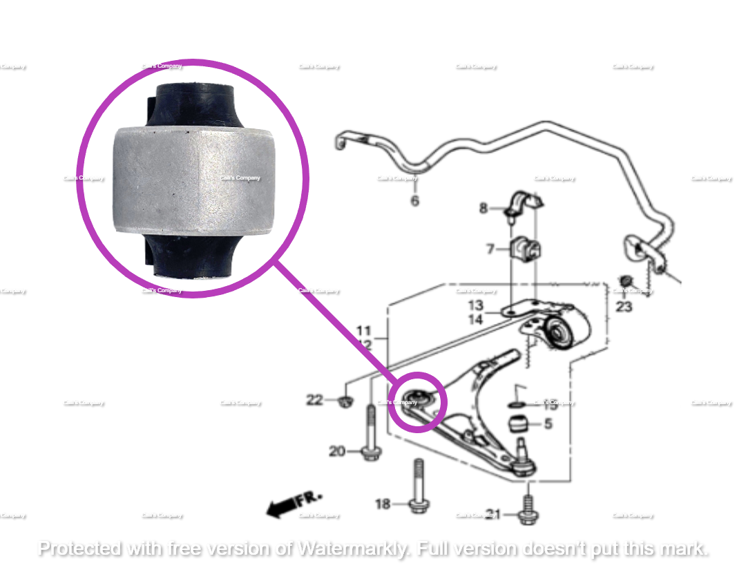 高橋ぴ 51360-TZ5-A01 for 2pcs 2018 Honda Pilot Front Lower Control Arm