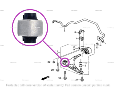 51360-TZ5-A01 for 2pcs 2018 Honda Pilot Front Lower Control Arm