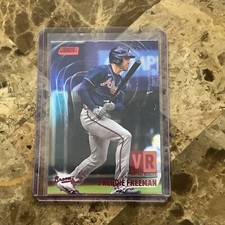 Freddie Freeman 2021 Stadium Club Virtual Reality Red Foil #VR1 B-15