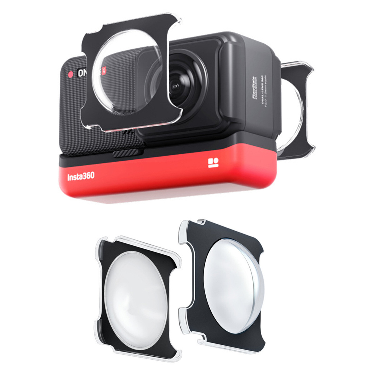 × Objektivschutz-Kit für Insta360 ONE RS/ ONE R Action-Kamera