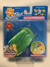 NEW ZHU ZHU PETS HAMSTER OUTFIT HULA SKIRT  ROSE HAIR CLIP FITS ALL HAMSTERS