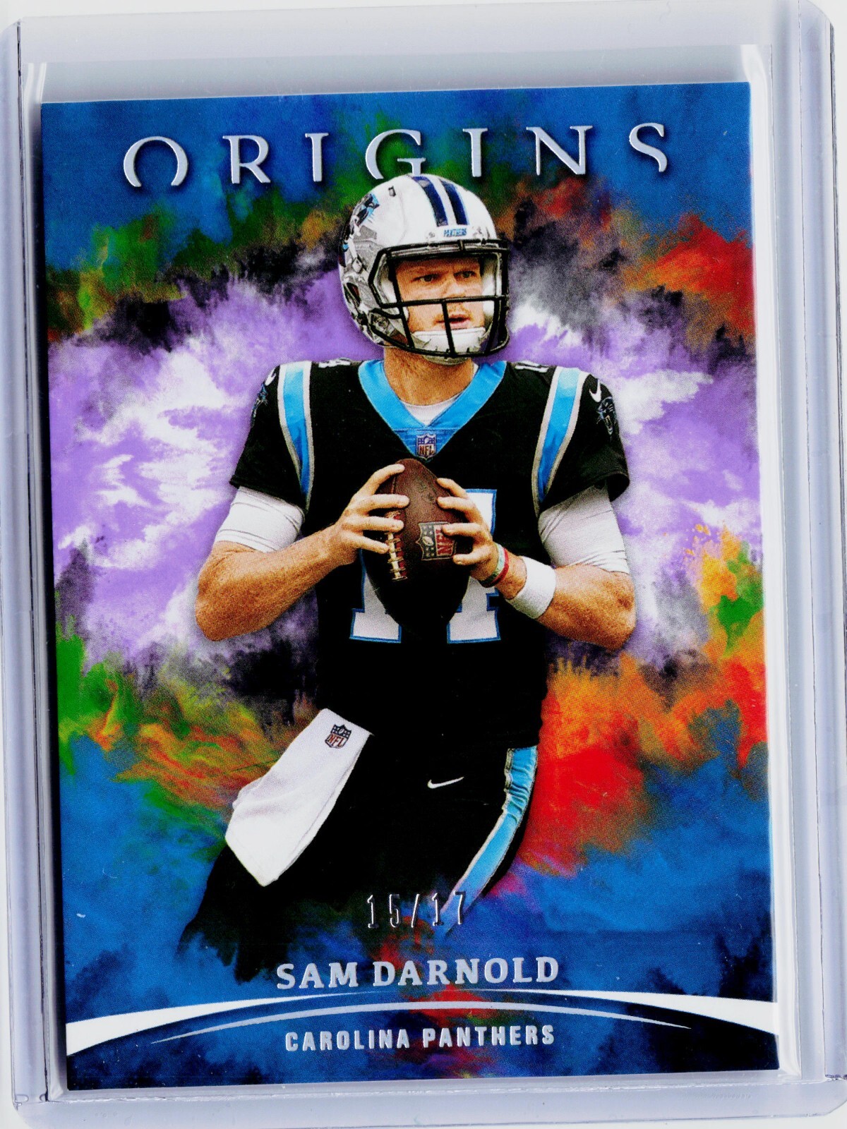 2021 PANINI ORIGINS PURPLE #13 - SAM DARNOLD #ED 15/17