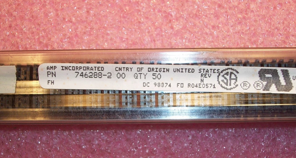 QTY (50) 14 POSITION NOVO IDC RIBBON CABLE RECEPTACLES 2.54mm 746288-2 AMP - Image 2 of 3