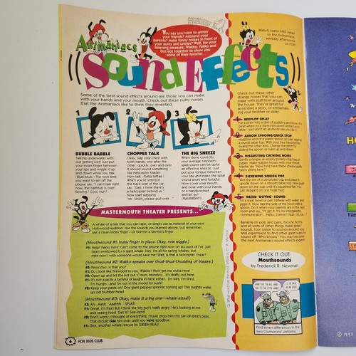 Spring 1994 Totally Fox Kids Magazine Bobby's World Batman X-Men Animaniacs - Picture 4 of 5