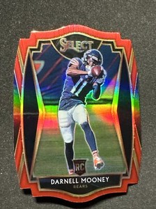 Darnell Mooney - 2020 Select Premier Level Red Prizm Die-Cut #200 Rookie RC