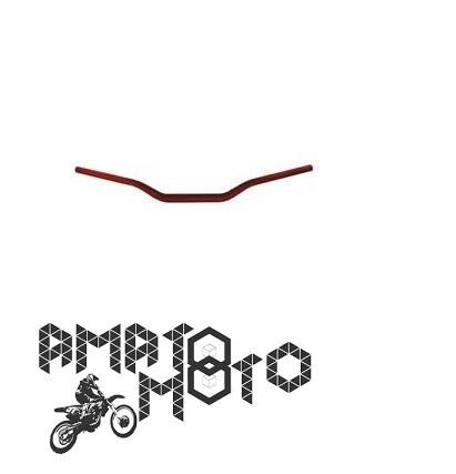 NUOVO MANUBRIO SEZIONE VARIABILE ROSSO 28.6 HONDA YAMAHA SUZUKI KAWASAKI BMW KTM - Foto 1 di 1