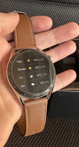 Huawei Watch GT 3 46mm Cassa in acciaio Colore Argento Cinturino in Pelle - Zdjęcie 18 z 22