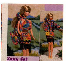 Knitting pattern copy 3667.   Dolls clothes outfits for Barbie Sindy etc.  DK