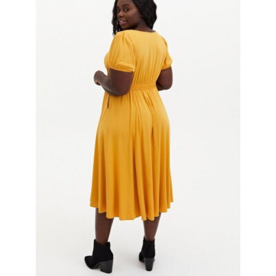 common dress fitting problems MS. PLEAT MAXI DRESS IN YELLOW MUSTARD | CULT MIA main image 0