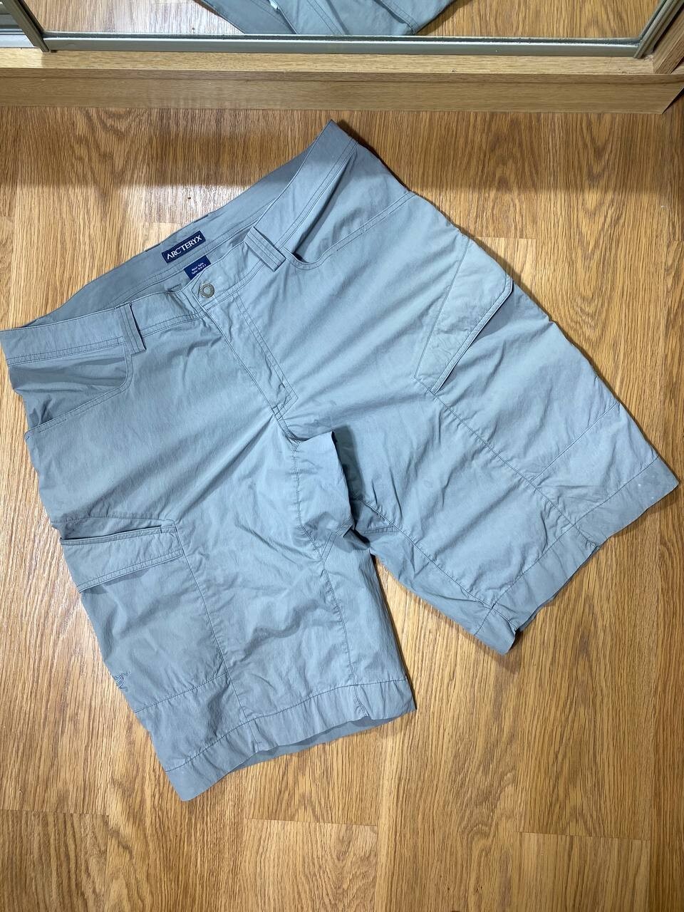 Arc'teryx Distressed Nylon Cargo Shorts for Outdoor Gorpcore Style