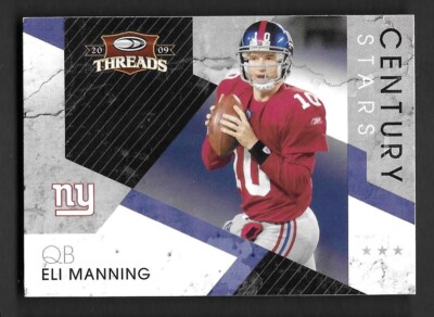 2009 Donruss Threads Century Stars #7 Eli Manning New York Giants