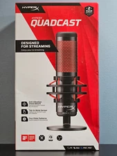 HyperX QuadCast USB Condenser Gaming Microphone for PC, Mac, PS4, PS5 NEW Sealed