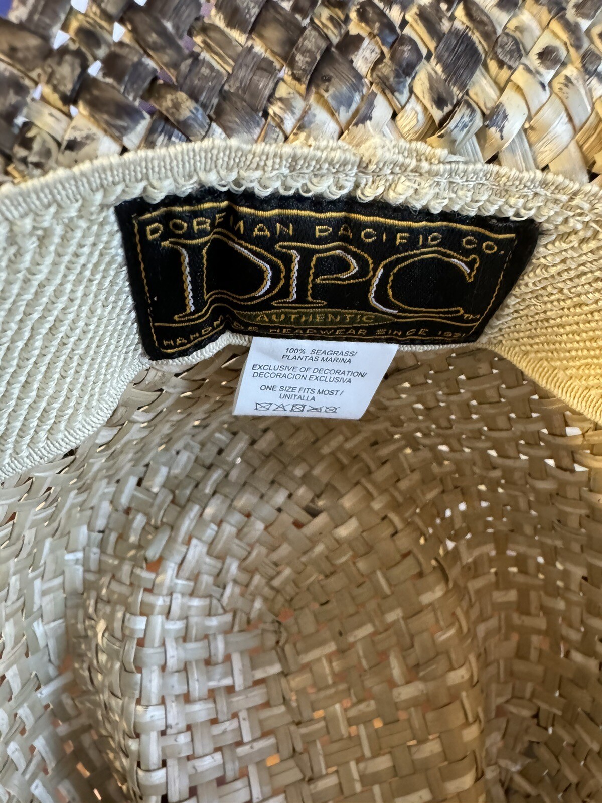 Dorfman Pacific DPC Seagrass Straw Cowboy Western Hat… Gem