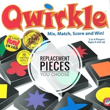 Qwirkle Replacement Wood Tiles Blocks Individual Game Pieces as low as $0.40 ea.