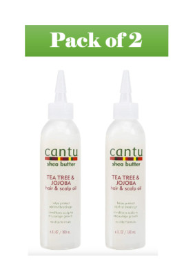 Cantu Sheabutter Teebaum & Jojoba Haar & Kopfhaut Öl 6oz 180ml (2er Pack)