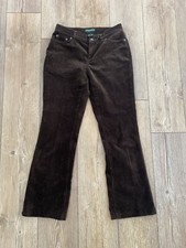 Ralph Lauren Sport Corduroy Pants Womens 2 P Brown Chino Vintage 291