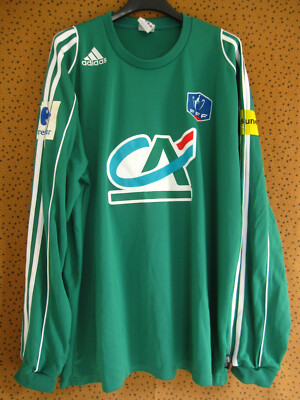 Maillot porté Adidas Coupe de France Vert #13 SFR 90th