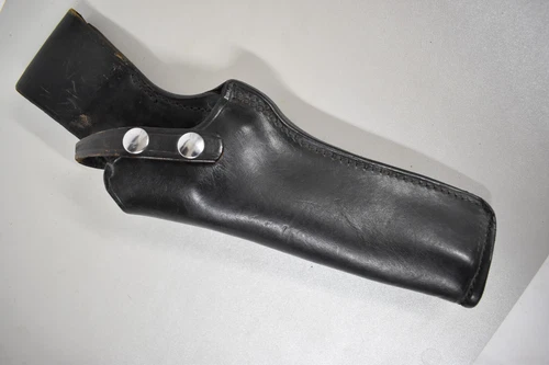 VINTAGE BUCHEIMER CONSTABLE BLACK LEATHER HOLSTER REVOLVER CASE  B60-LEFT HAND
