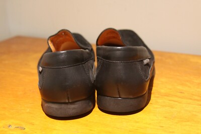 Mephisto Baduard Black Nubuck Leather Cool Air Loafers Men display picture 1