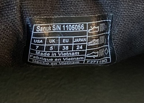 SANUK Donna Mocassino trapuntato slip on donna blu us 7 nuovo - Foto 4 di 8