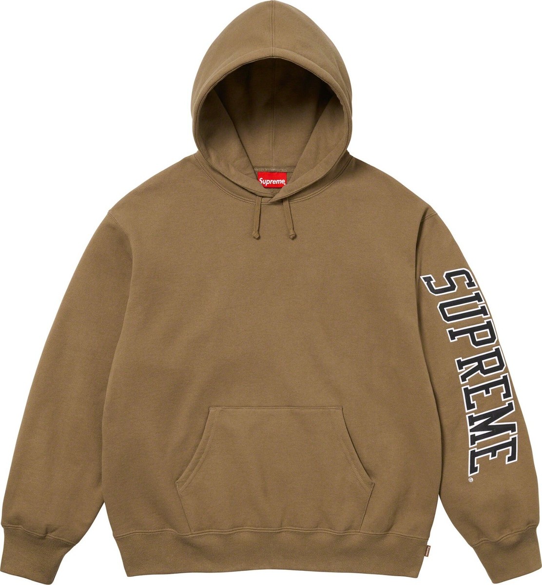 Supreme Sleeve Arc Hooded Sweatshirt Dark Khaki (Size Large) | eBay 