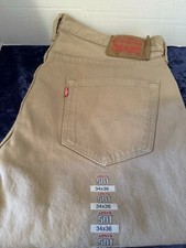 VINTAGE LEVI 501 STRAIGHT LEG BUTTON FLY DENIM JEANS NOS