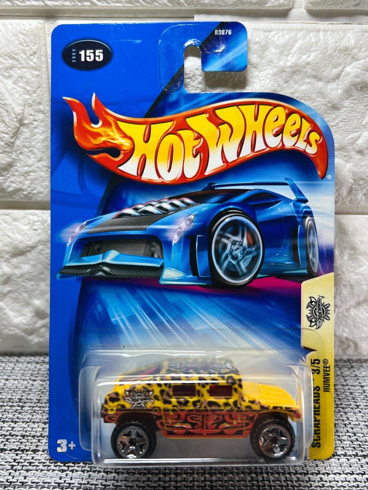 Hot Wheels Scrapheads 3/5 Humvee 2004 #155 Yellow