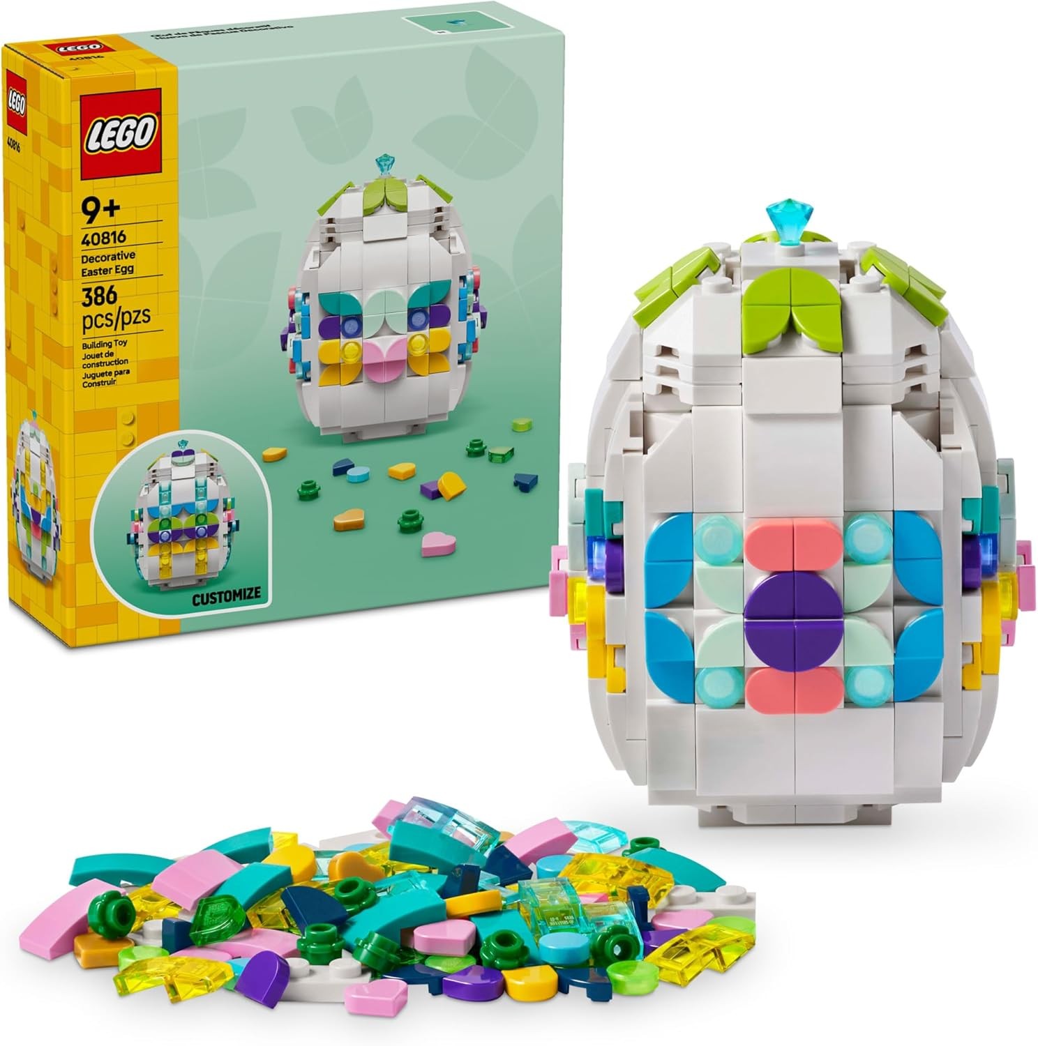 LEGO Creator 40816 Decorative Easter Egg Building Kit 6190₽