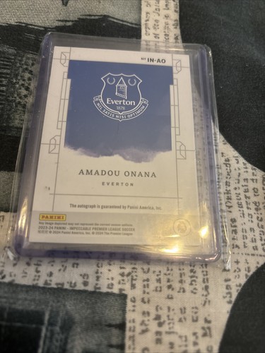 2023-24 Panini Impeccable Premier League Amadou Onana Illustrious Ink Auto /99 - Bild 2 von 2