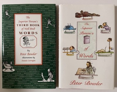 Lot 2 Superior Person Books Words Bowler HC DJ Humor Vocabulary 1985 2001