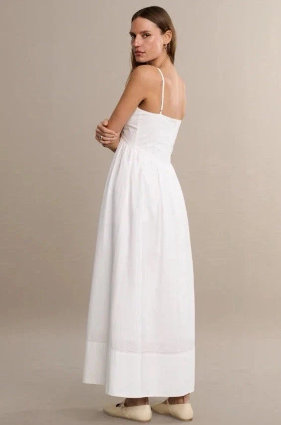 Новый с Ярлыками Jenni Kayne белый полуостров платье средний размер - Изображение 2 из 4