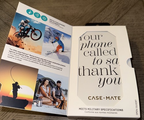 Custodia PELICAN Marine Active per iPhone 13 Pro nera in scatola con cordino usata - Foto 7 di 7