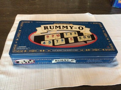 Vintage Collector's Edition Rummy-O Cardinal Games Metal Tin NEW-Tiles inORG bag