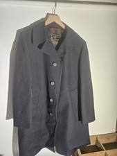 Vtg 1970s London Fog Imaginit Men Overcoat Car Coat 42 Reg Navy Blue Mod