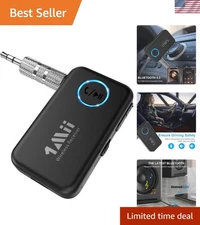 Portable Bluetooth 5.3 Music Receiver - Dual Device Support & Hands-Free Calling