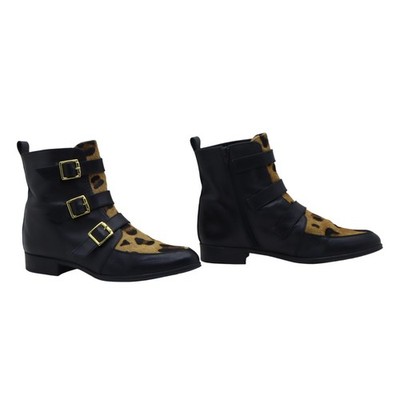 NO BREND Stiefeletten Nummer: EU 40 gebraucht (Cod.STS508) schwarz und makellos