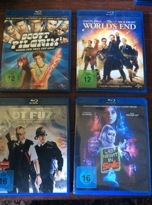Edgar Wright [4 BLU RAY] Hot Fuzz Last Night Soho Scott Pilgrim The World's End